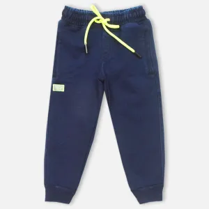 Blue Elasticated Waist Joggers