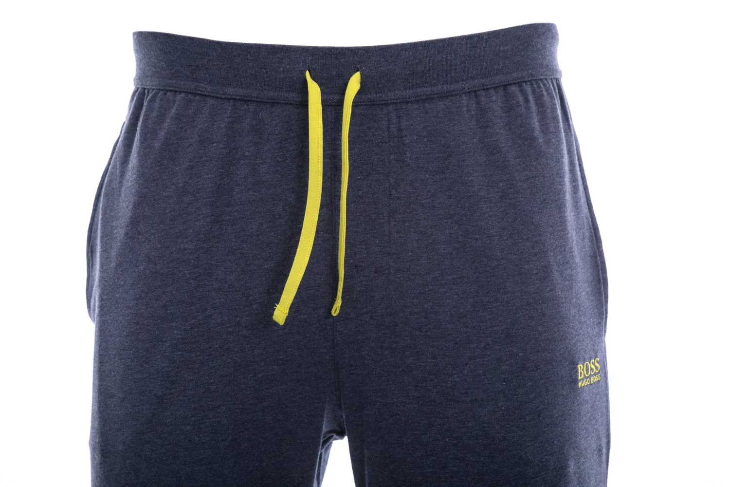 BOSS Mix & Match Sweatpant in Navy Marle & Lime Green Trim