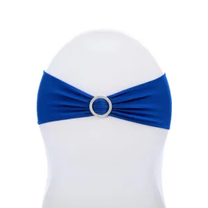 Buckle Spandex Stretch Chair Band - Royal Blue