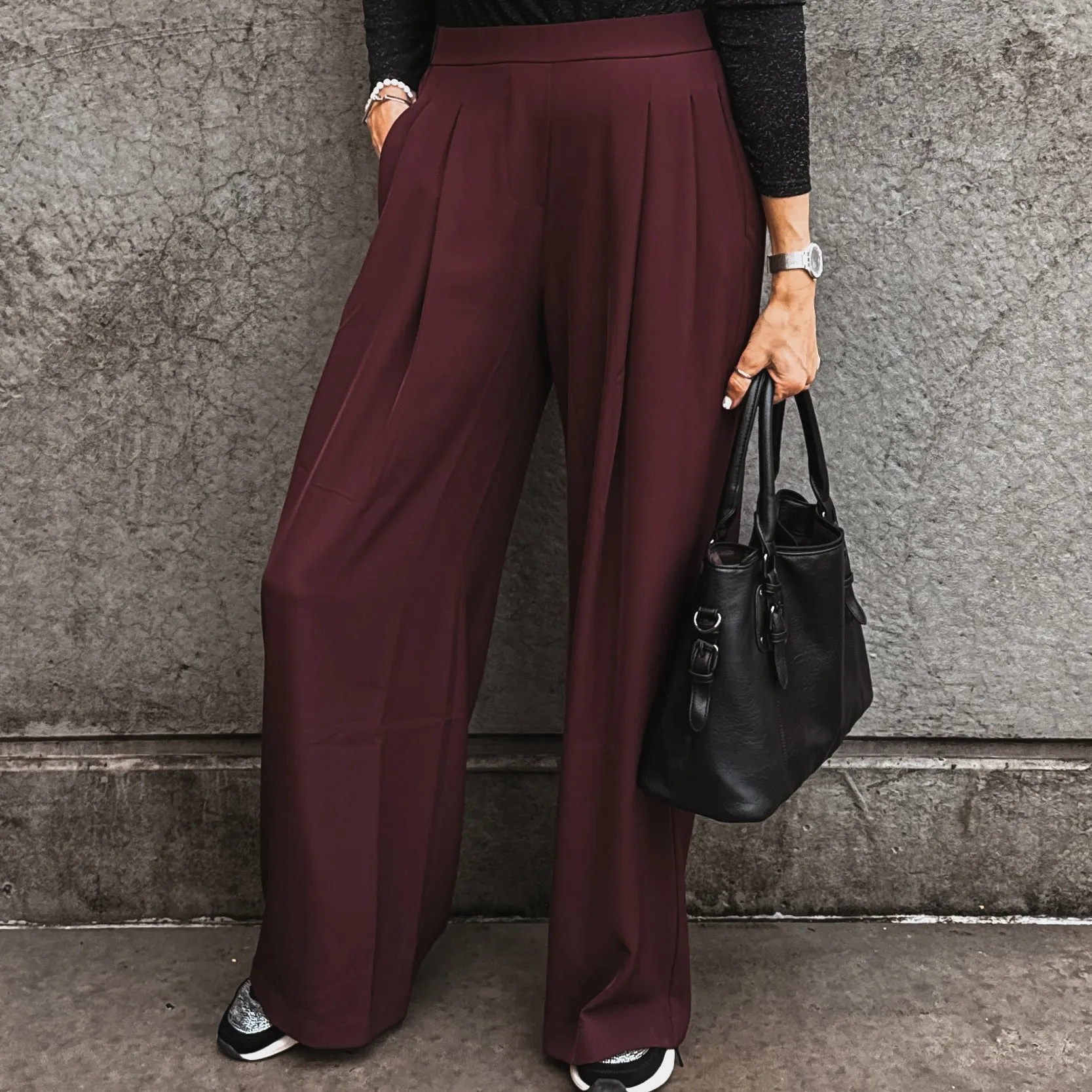 BURGUNDY Amy palazzo pants *NEW*