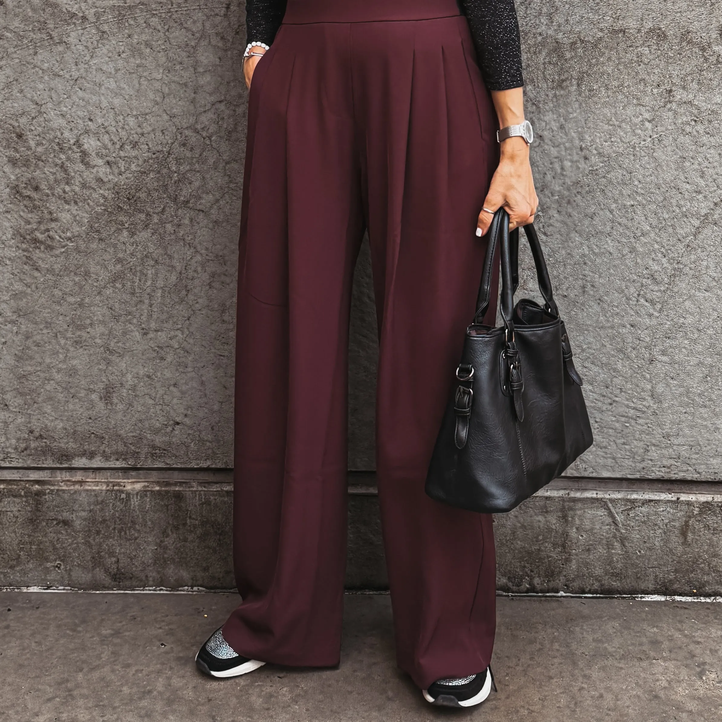 BURGUNDY Amy palazzo pants *NEW*