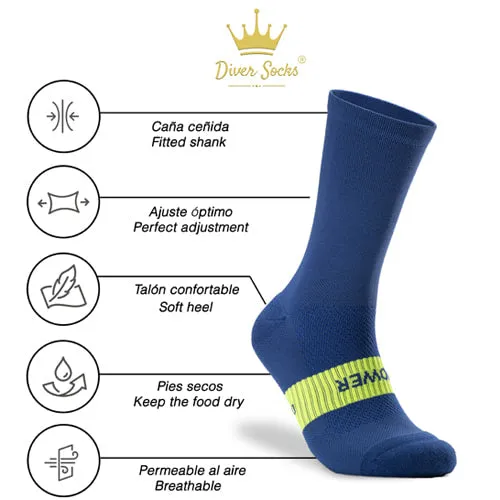 Calcetines de Running Azules Hombre