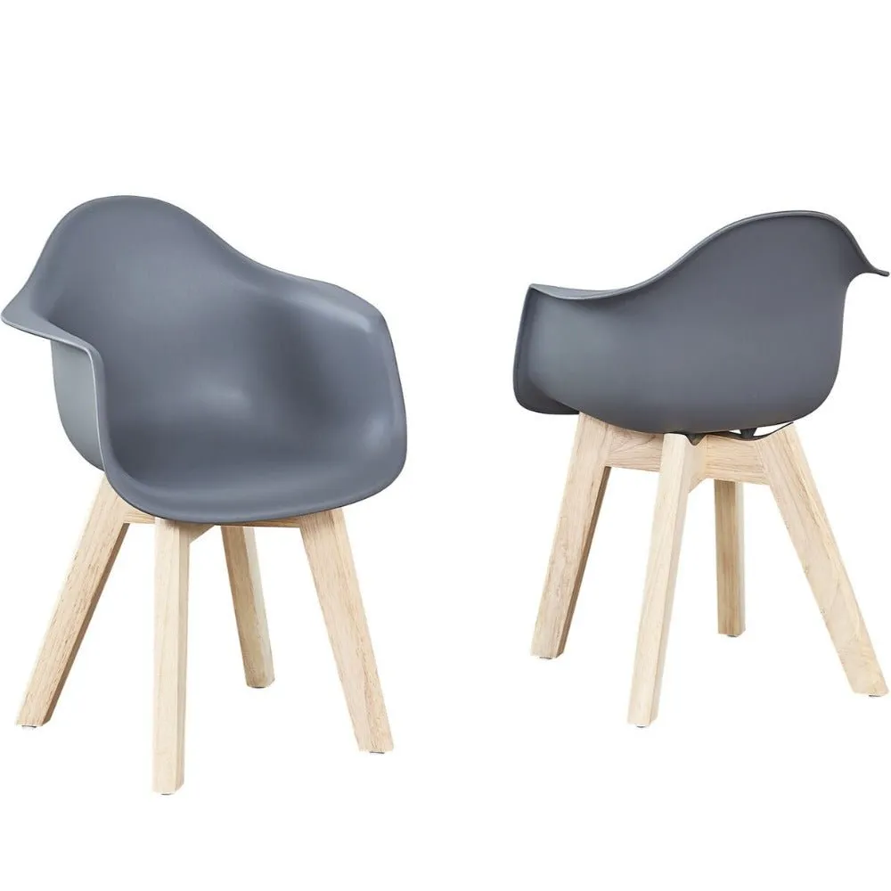 Chaise Enfant Grise (set De 2)