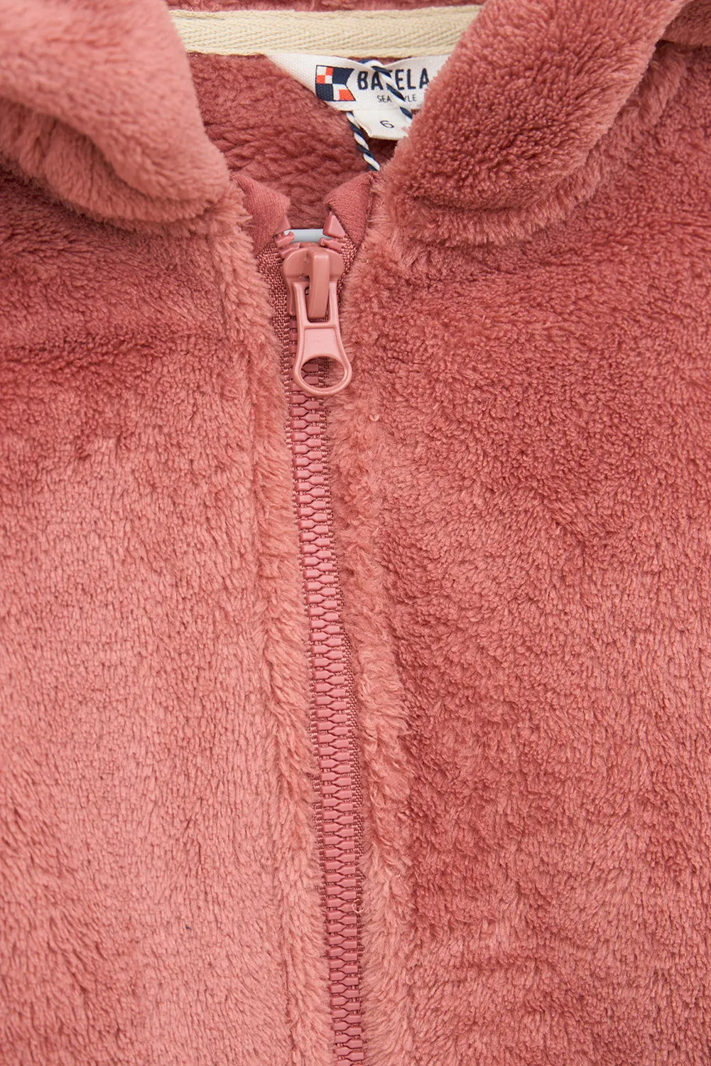 Chaqueta con capucha teddy polar