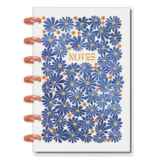 Cuaderno Mini Flores Azules