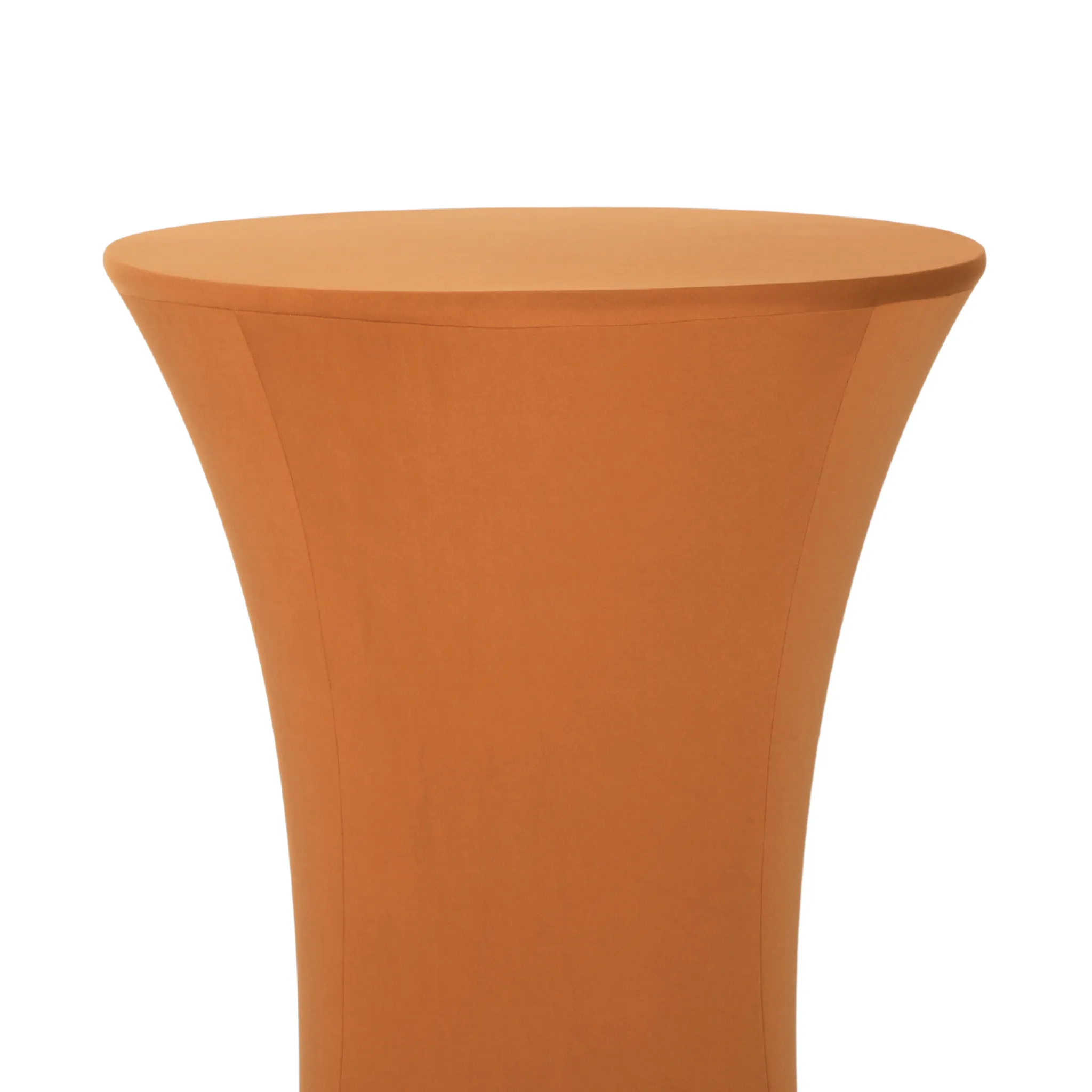 High 30" Spandex Round Cocktail Table Cover - Terracotta