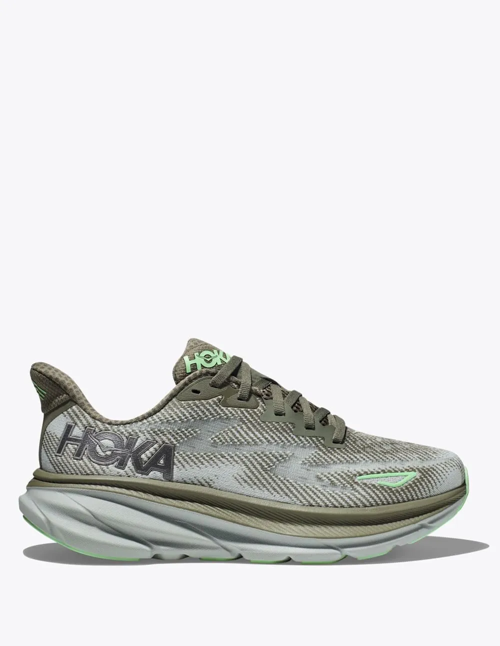 Hoka Clifton 9 Grises Hombre