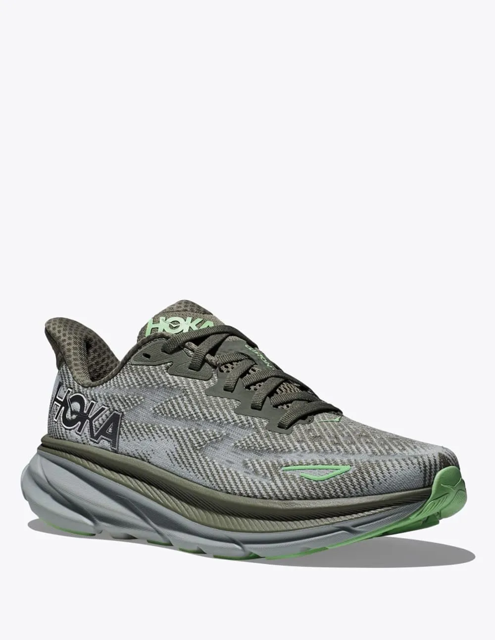 Hoka Clifton 9 Grises Hombre