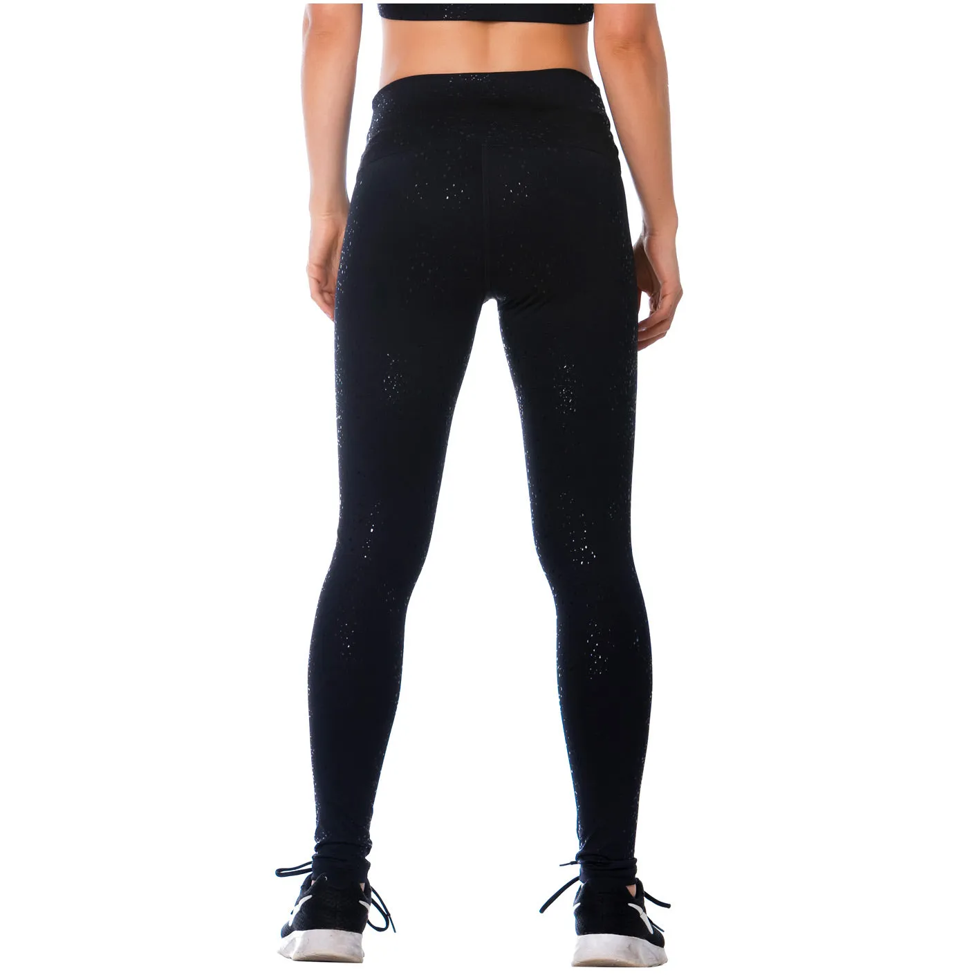 LEGGINGS NEGROS CON CINTURA ALTA PARA MUJER