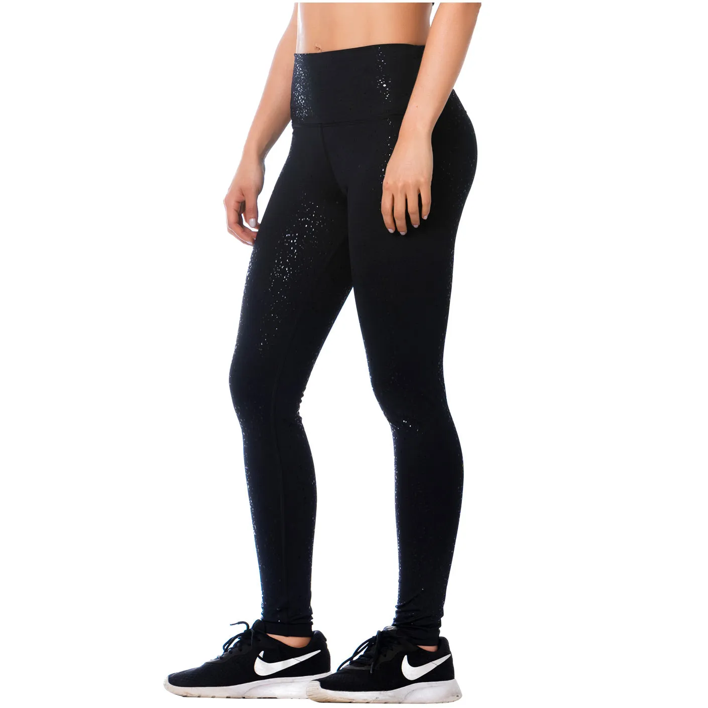 LEGGINGS NEGROS CON CINTURA ALTA PARA MUJER