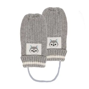 Moufles maille Enfant 2/4 ans Gris loup Soft Touch