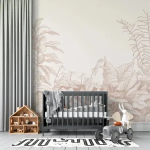 Papier Peint Chambre Enfant Serre - Rose