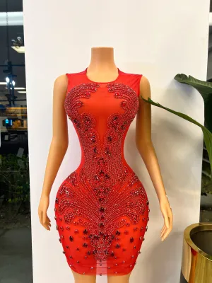 Red Diamond Birthday Dress