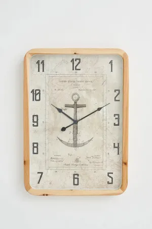 Reloj vintage con grabado de ancla