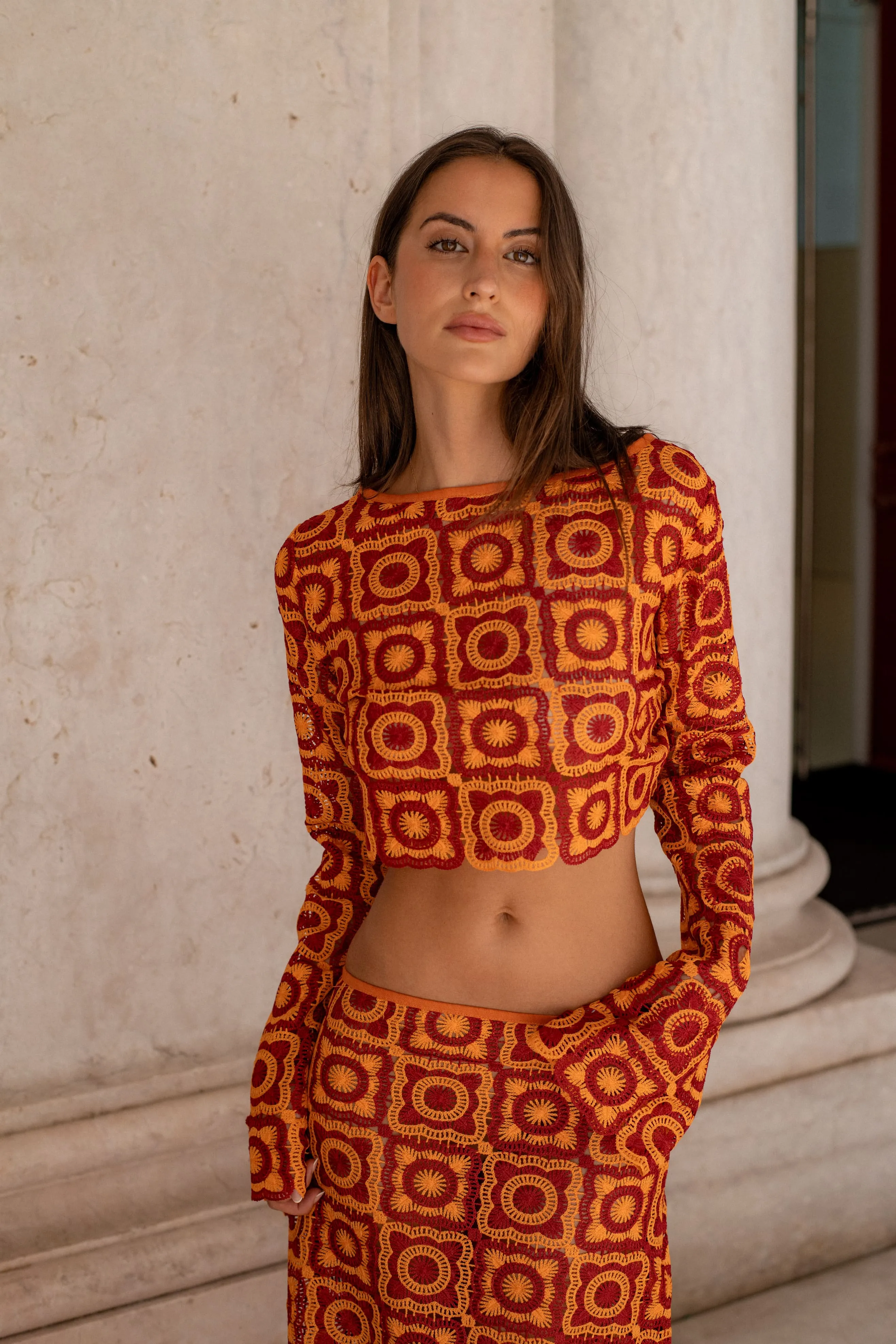 SAIA TRICOT LARANJA