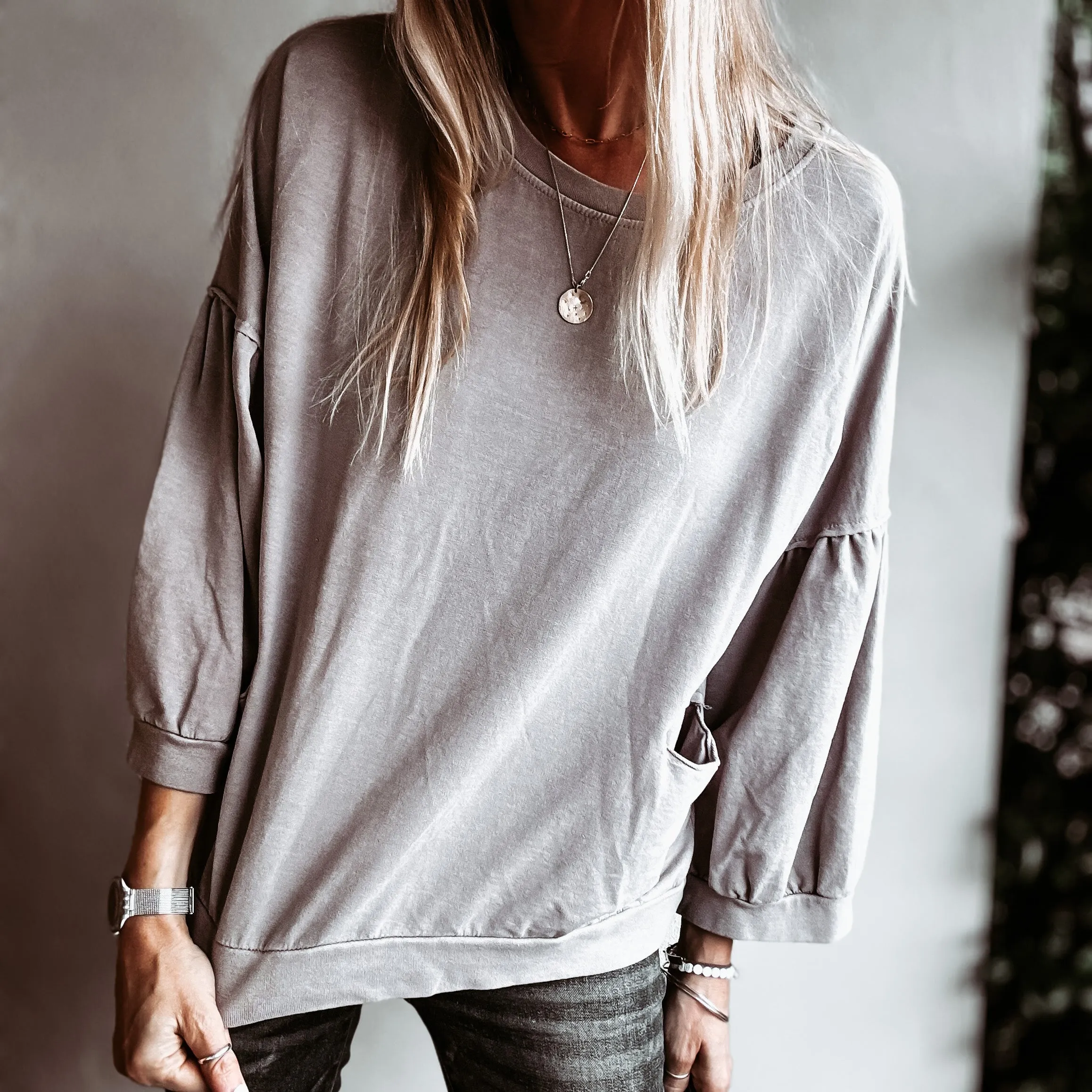 TAUPE ULTIMATE super slouchy top *NEW*