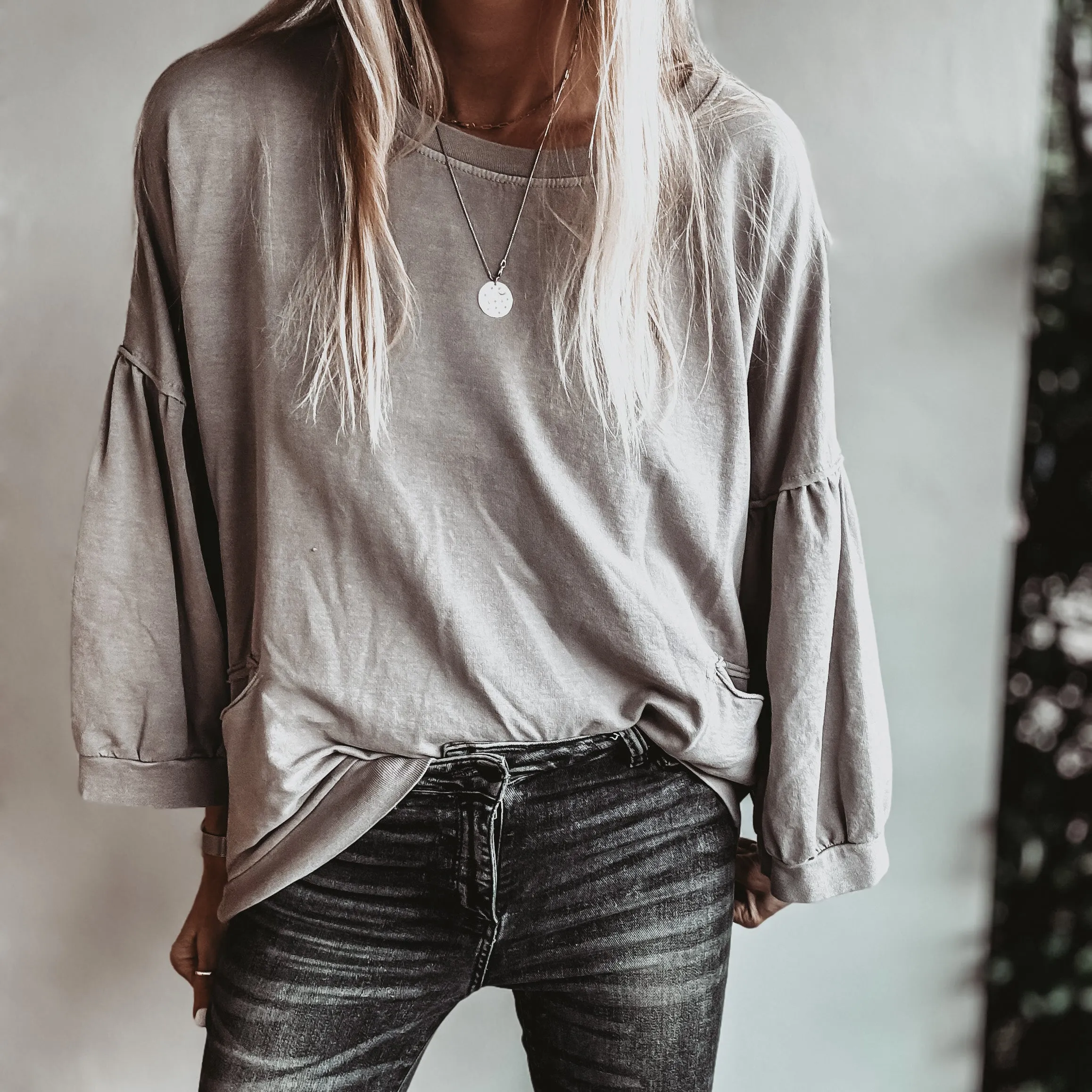 TAUPE ULTIMATE super slouchy top *NEW*