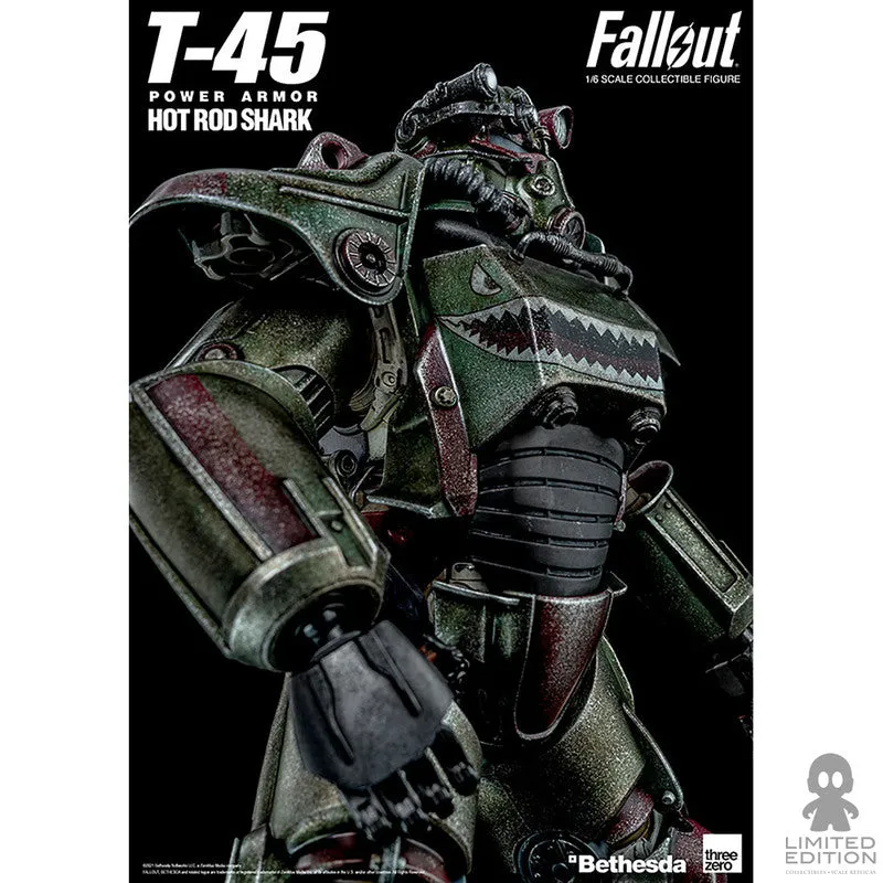 Threezero Accesorio T-45 Hot Rod Shark Armor Pack Escala 1:6 Fallout - Limited Edition