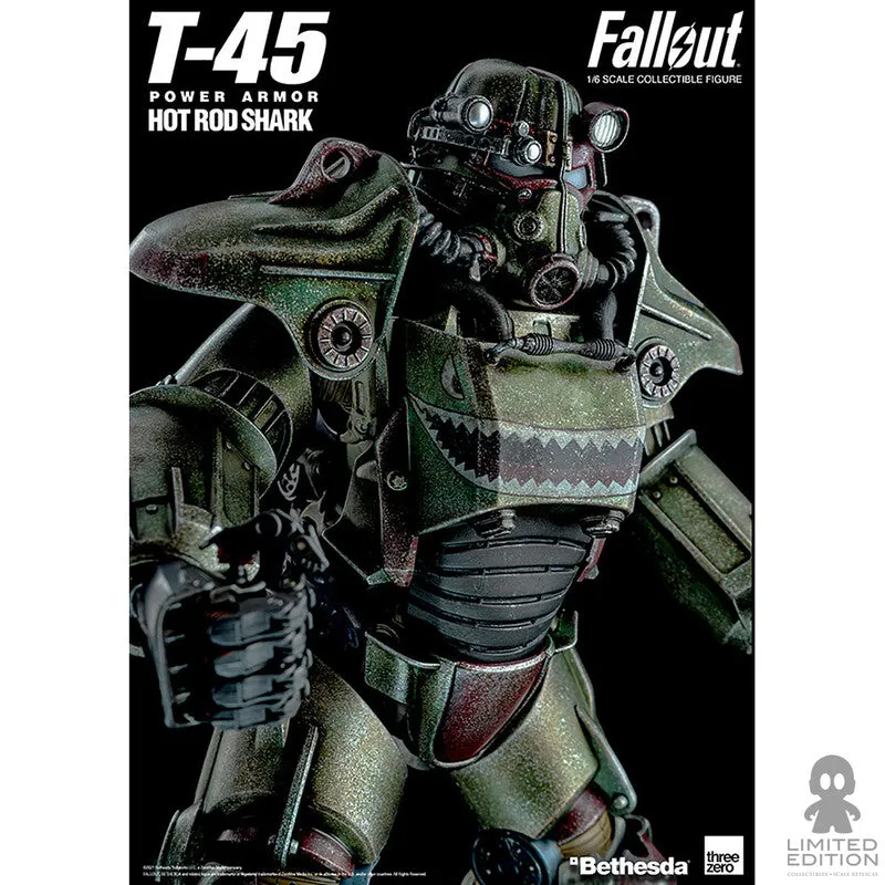 Threezero Accesorio T-45 Hot Rod Shark Armor Pack Escala 1:6 Fallout - Limited Edition