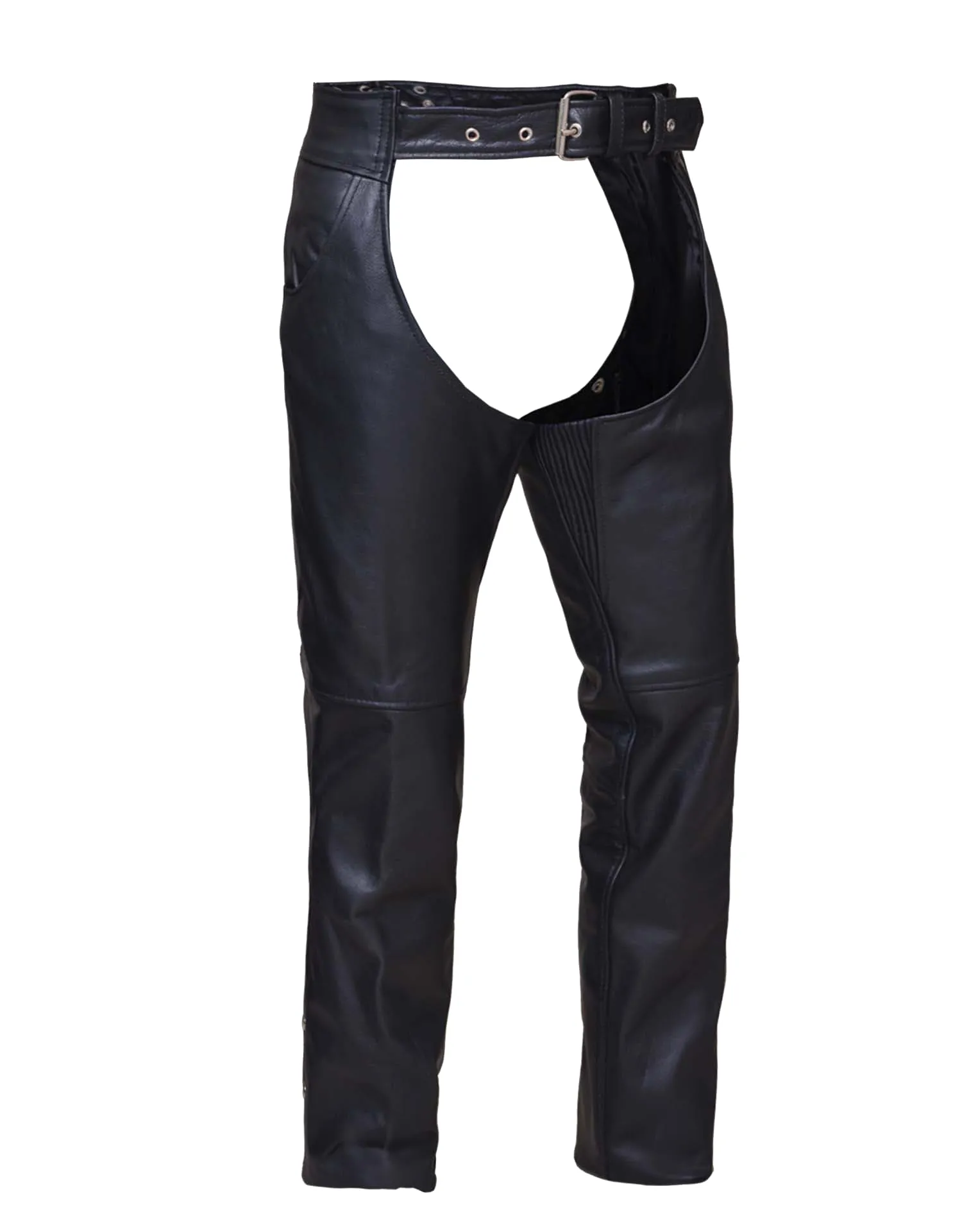 Unisex Jean Pocket Motorcycle Chaps with Spandex